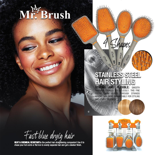 انواع برس مو سوزن فلزی مستر براش