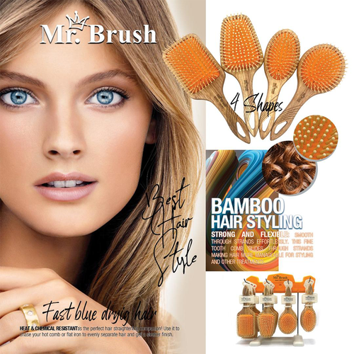 انواع برس مو چوبی مستر براش