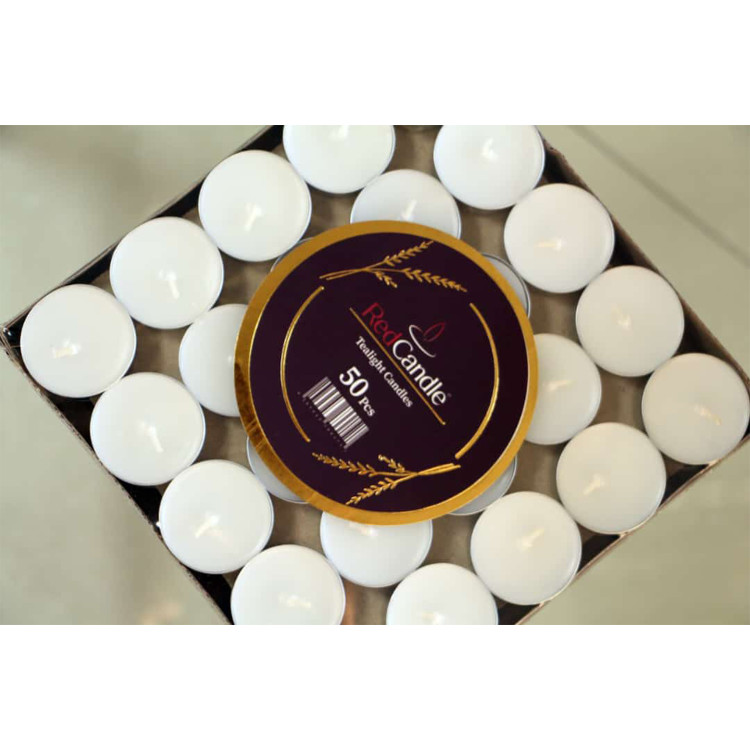 خرید شمع وارمر بسته 50 عددی رد کندل مدل Tealight با کمترین قیمت از چاوک آنلاین شاپ