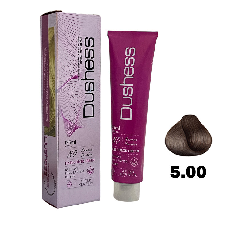 خرید رنگ مو بدون آمونیاک دوشس سری طبیعی قوی شماره 5.00 رنگ قهوه ای روشن اکسترا حجم 125 میلی لیتر با کمترین قیمت از چاوک آنلاین شاپ