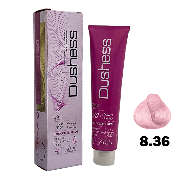 خرید رنگ مو بدون آمونیاک دوشس سری پاستل شماره 8.36 رنگ رزگلد حجم 125 میلی لیتر با کمترین قیمت از چاوک آنلاین شاپ