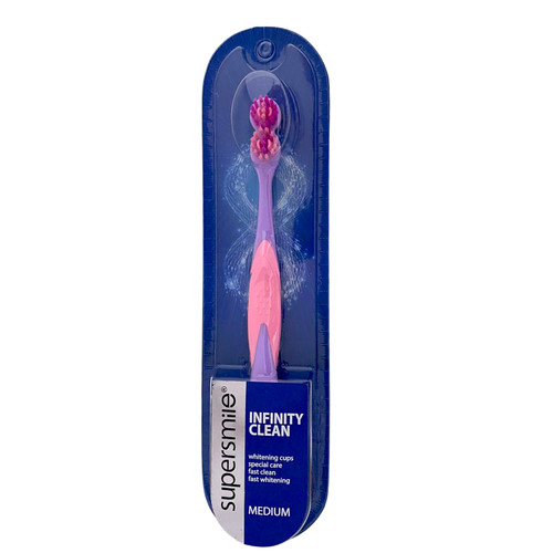 خرید مسواک بزرگسال سوپر اسمایل مدل اینفینیتی کلین ( Infinity Clean ) با کمترین قیمت از چاوک آنلاین شاپ - طوسی-سرخابی