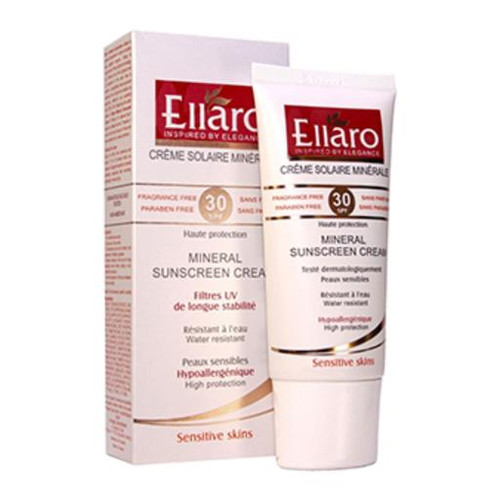 خرید کرم ضد آفتاب مینرال رنگی SPF30 الارو مناسب پوست حساس حجم 50 میلی لیتر با کمترین قیمت از چاوک آنلاین شاپ