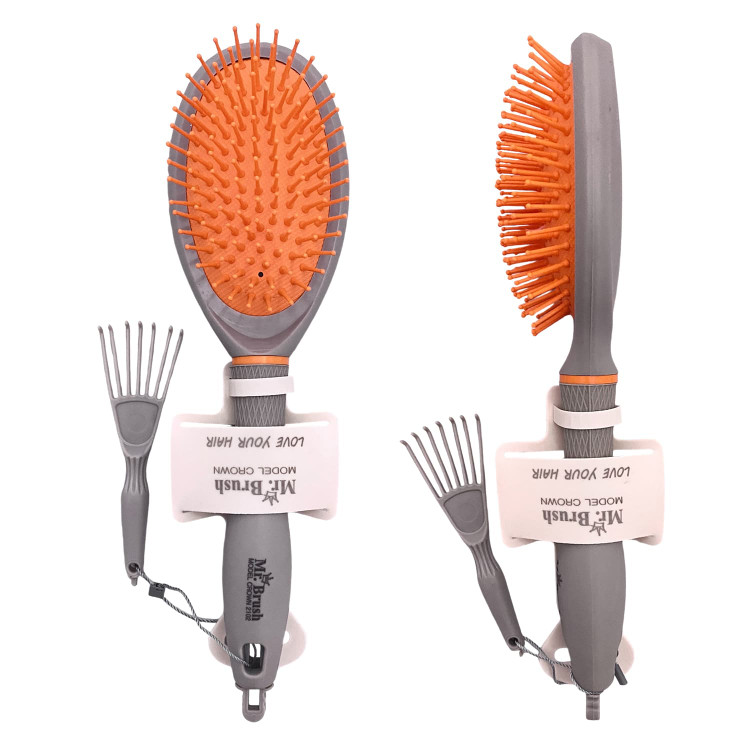 خرید برس مو مستر براش مدل Crown با سوزن پلاستیک کد 2101 الی 2104 با کمترین قیمت از چاوک آنلاین شاپ - بیضی