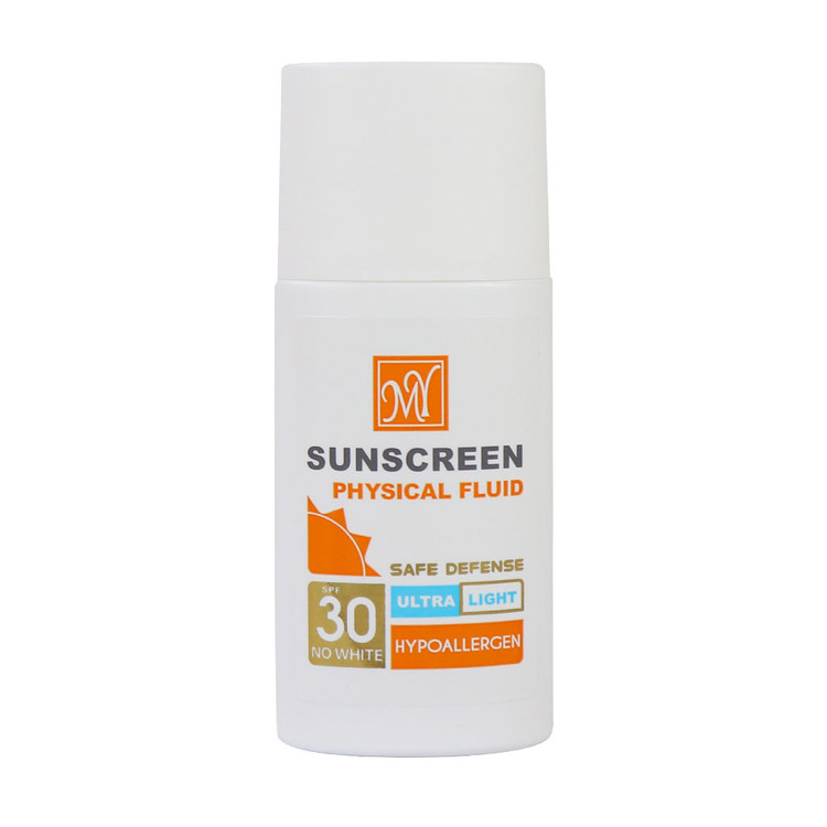خرید فلوئید ضد آفتاب فیزیکال سیف دفنس SPF30 مای حجم 50 میلی لیتر با کمترین قیمت از چاوک آنلاین شاپ