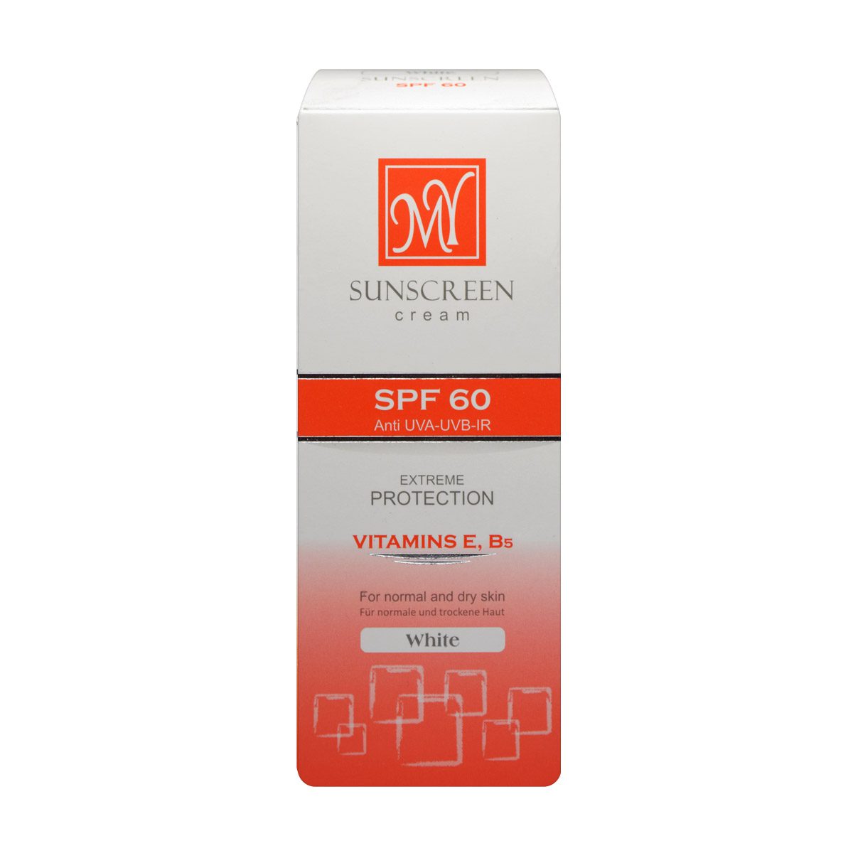 خرید کرم ضد آفتاب SPF60 مای مناسب پوست های معمولی و خشک حجم ۵۰ میلی لیتر با کمترین قیمت ازچاوک انلاین شاپ