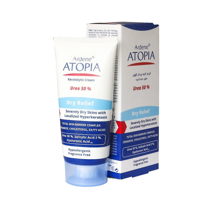 خرید کرم لایه بردار قوی Dry Relief آردن آتوپیا حاوی 50% اوره 50 میلی لیتر با کمترین قیمت از چاوک آنلاین شاپ