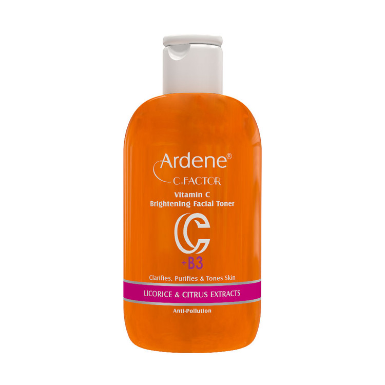 خرید تونر پاک کننده و شفاف کننده صورت آردن سی فکتور حاوی ویتامین C حجم 250 میلی لیتر با کمترین قیمت از چاوک آنلاین شاپ