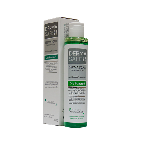 خرید شامپو ضد شوره پوست چرب درماسیف مدل Oily Dandruff حجم 200 میلی لیتر از چاوک آنلاین شاپ