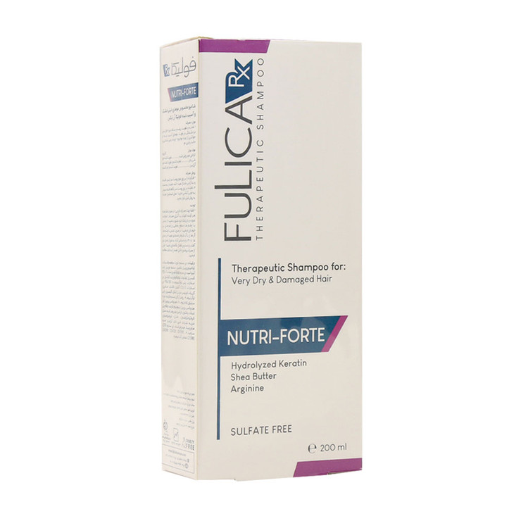 خرید شامپو موهای خیلی خشک و آسیب دیده فولیکا آر ایکس مدل NUTRI-FORTE حجم 200 میلی لیتر از چاوک آنلاین شاپ