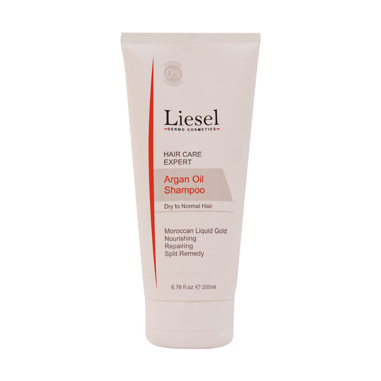 خرید اینترنتی شامپو حاوی روغن آرگان مخصوص موهای خشک لایسل حجم 200 میلی لیتر از چاوک آنلاین شاپ