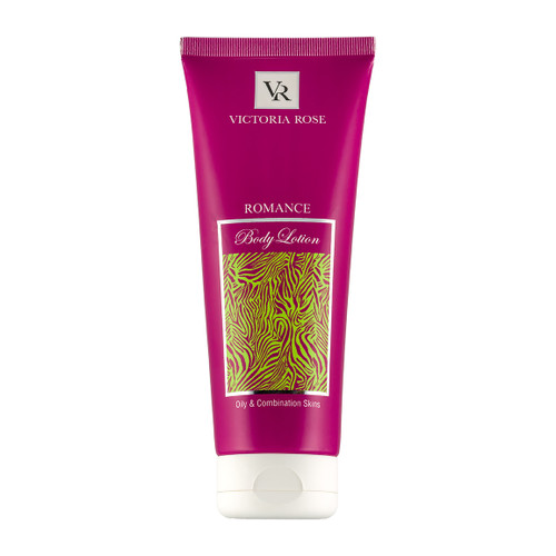 لوسیون بدن ویکتوریا رز مدل رومنس مناسب پوست های چرب و مختلط حجم 250 میلی لیتر