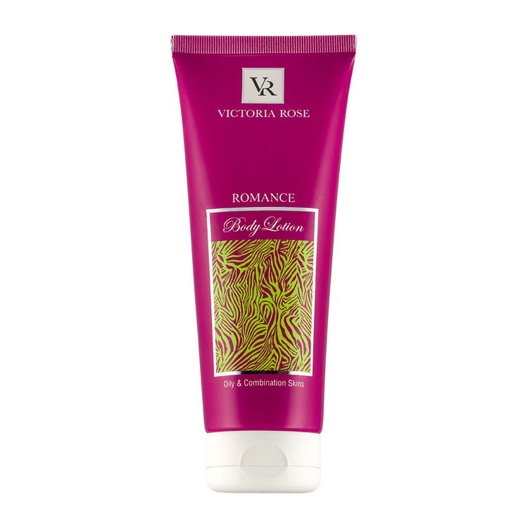 لوسیون بدن ویکتوریا رز مدل رومنس مناسب پوست های چرب و مختلط حجم 250 میلی لیتر