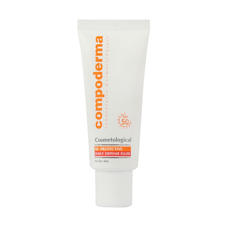 خرید اینترنتی کرم ضد آفتاب SPF50 پوست خشک کامپودرما حجم 40 میلی لیتر از چاوک آنلاین شاپ
