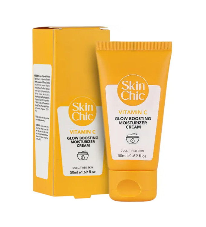 خرید اینترنتی کرم مرطوب کننده و روشن کننده حاوی ویتامین C اسکین شیک حجم 50 میلی لیتر از چاوک آنلاین شاپ