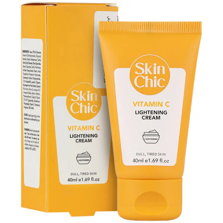 خرید اینترنتی کرم روشن کننده پوست حاوی ویتامین C اسکین شیک حجم 40 میلی لیتر از چاوک آنلاین شاپ