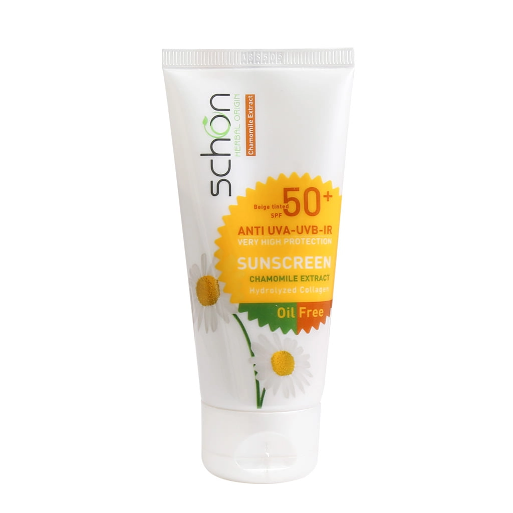 خرید اینترنتی کرم ضد آفتاب بژ طبیعی فاقد چربی ⁺SPF50 مناسب پوست های مختلط و چرب شون حجم ۵۰ میلی لیتر از چاوک آنلاین شاپ