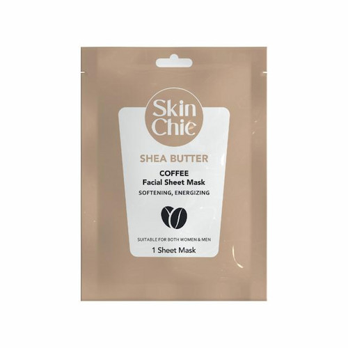 خرید اینترنتی ماسک صورت ورقه ای حاوی عصاره قهوه و شی باتر اسکین شیک حجم 25 میلی لیتر از چاوک آنلاین شاپ