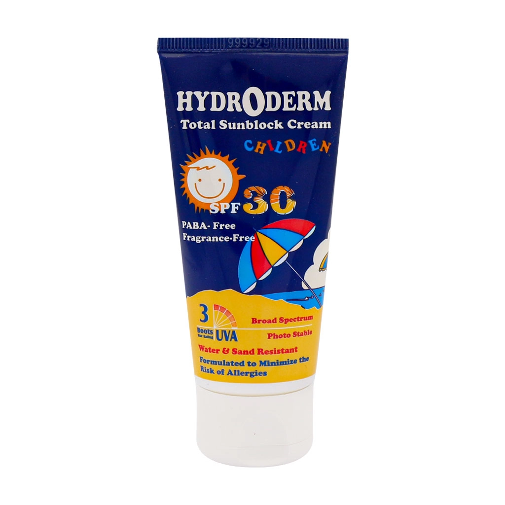 خرید اینترنتی کرم ضد آفتاب کودکان SPF30 هیدرودرم حجم ۵۰ میلی لیتر از چاوک آنلاین شاپ