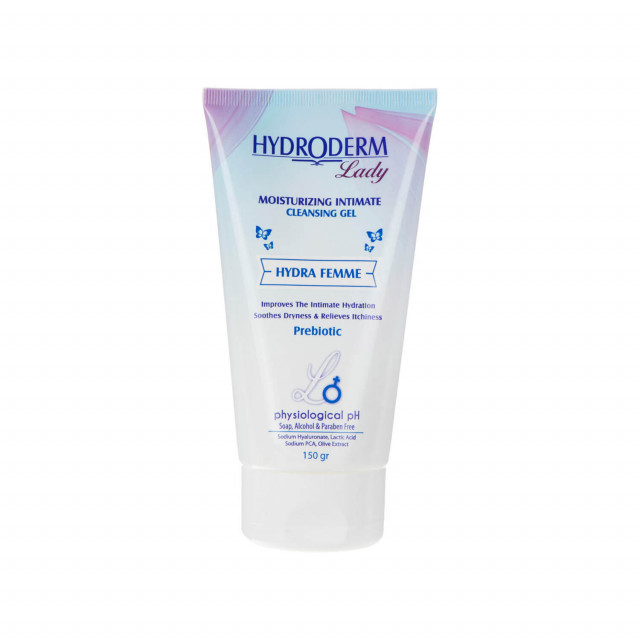 خرید اینترنتی ژل بهداشتی مرطوب کننده بانوان سری Lady مدل HYDRA FEMME هیدرودرم حجم 150 میلی لیتر از چاوک آنلاین شاپ