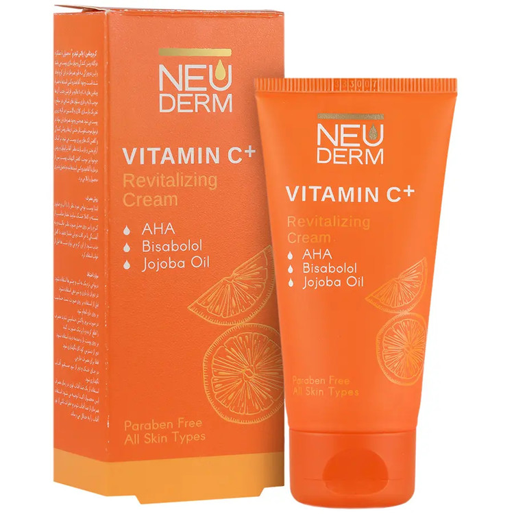 خرید اینترنتی کرم روشن کننده ویتامین سی پلاس نئودرم ۵۰ میلی لیتر از چاوک آنلاین شاپ