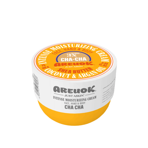 خرید اینترنتی کرم مرطوب کننده قوی مدل CHA CHA مناسب صورت دست و بدن آر یو اکی حجم 75 میلی لیتر از چاوک آنلاین شاپ