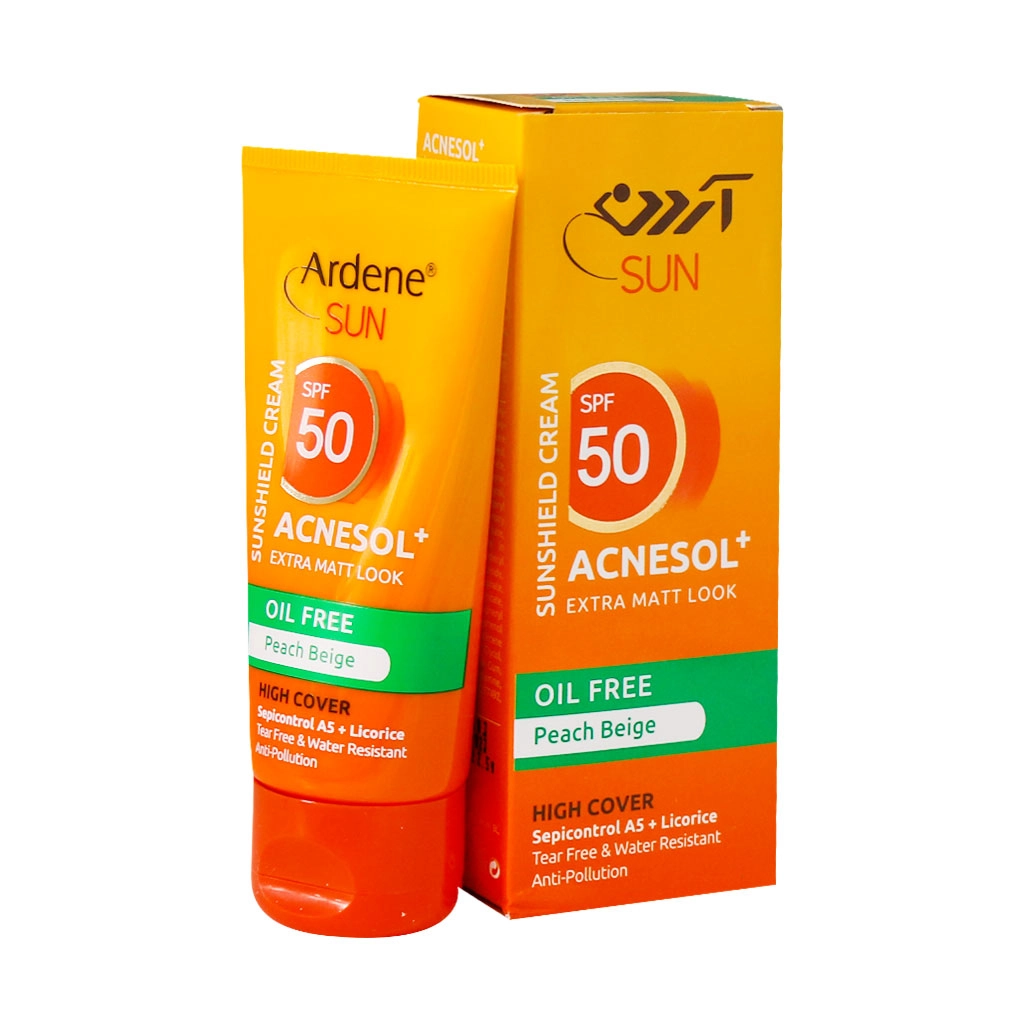 خرید اینترنتی خرید اینترنتی کرم ضد آفتاب بژ هلویی فاقد چربی مدل Acnesol SPF50  آردن سان حجم 50 میلی لیتر از چاوک آنلاین شاپ