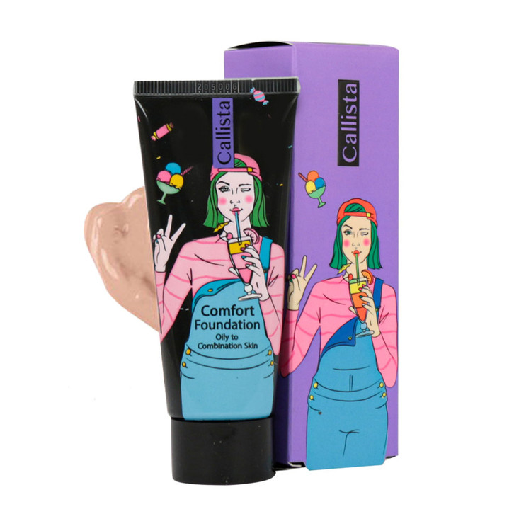 خرید اینترنتی کرم پودر تیوبی کامفورت کالیستا L02 مناسب پوست مختلط و چرب 35 میلی لیتر از چاوک آنلاین شاپ