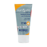 خرید اینترنتی کرم ضد آفتاب فاقد چربی spf40 آقایان سان سیف مناسب برای انواع پوست حجم 50 میلی لیتر از چاوک آنلاین شاپ