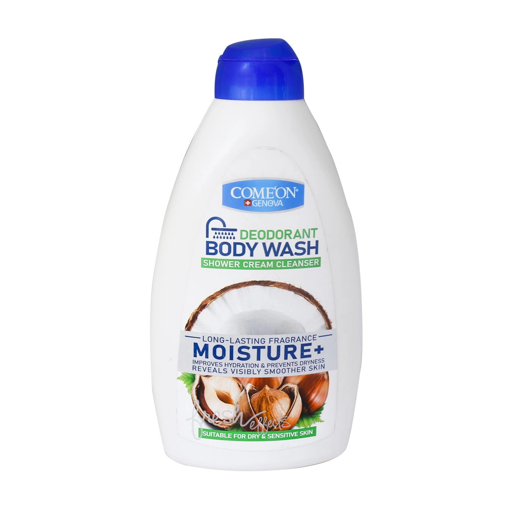 خرید اینترنتی شامپو بدن کرمی مدل Moisture کامان مناسب پوست خشک و حساس حجم  510 میلی لیتر از چاوک آنلاین شاپ