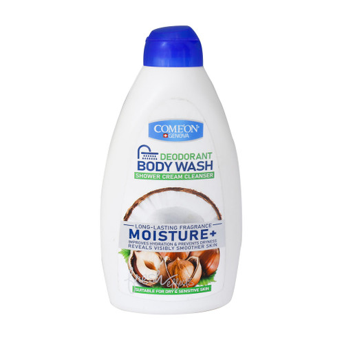 خرید اینترنتی شامپو بدن کرمی مدل Moisture کامان مناسب پوست خشک و حساس حجم 510 میلی لیتر از چاوک آنلاین شاپ
