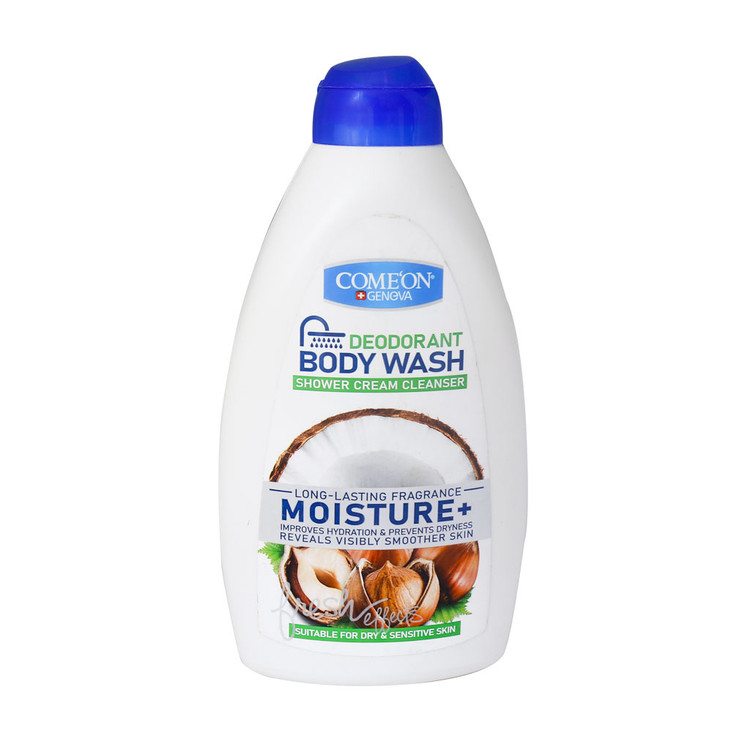 خرید اینترنتی شامپو بدن کرمی مدل Moisture کامان مناسب پوست خشک و حساس حجم 510 میلی لیتر از چاوک آنلاین شاپ