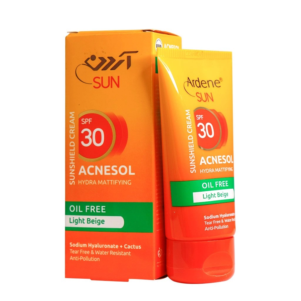 خرید کرم ضد آفتاب فاقد چربی مدل Acnesol رنگی SPF30 آردن سان با خاصیت مات کنندگی 50 میلی لیتر از چاوک آنلاین شاپ