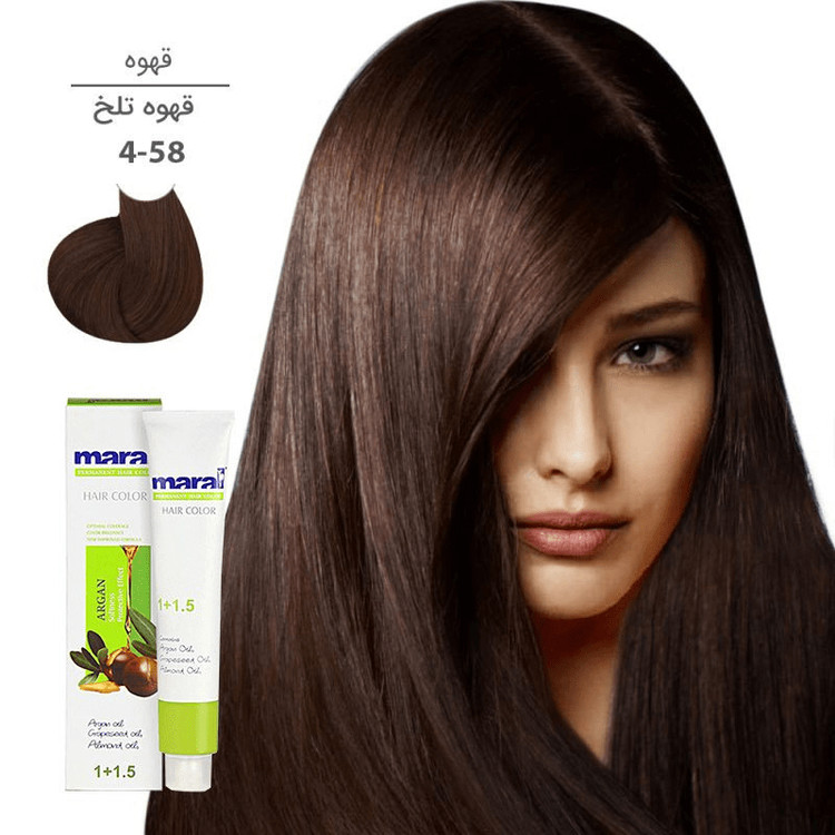خرید اینترنتی رنگ موی سری قهوه 58-4 قهوه تلخ مارال حجم ۱۰۰ میلی لیتر از چاوک آنلاین شاپ