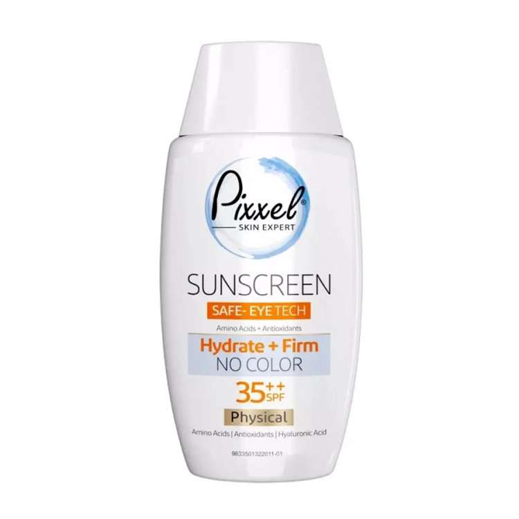 خرید اینترنتی کرم ضد آفتاب فیزیکی دور چشم و صورت SPF35 پیکسل بی رنگ حجم 50 میلی لیتر از چاوک آنلاین شاپ