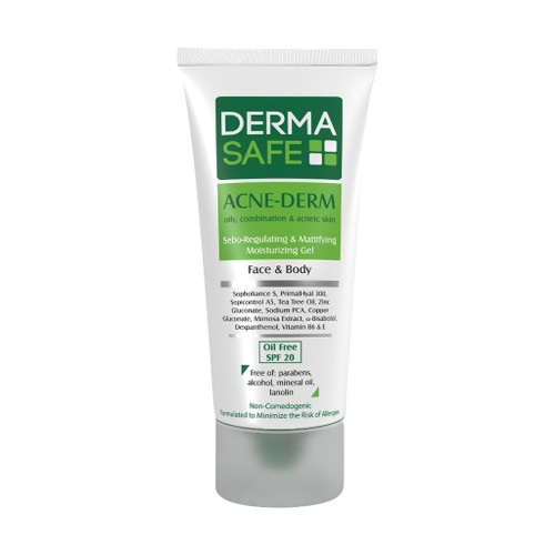 خرید اینترنتی ژل مرطوب کننده فاقد چربی درماسیف مناسب پوست های چرب، مختلط و دارای آکنه حجم ۴۰ میلی لیتر از چاوک آنلاین شاپ