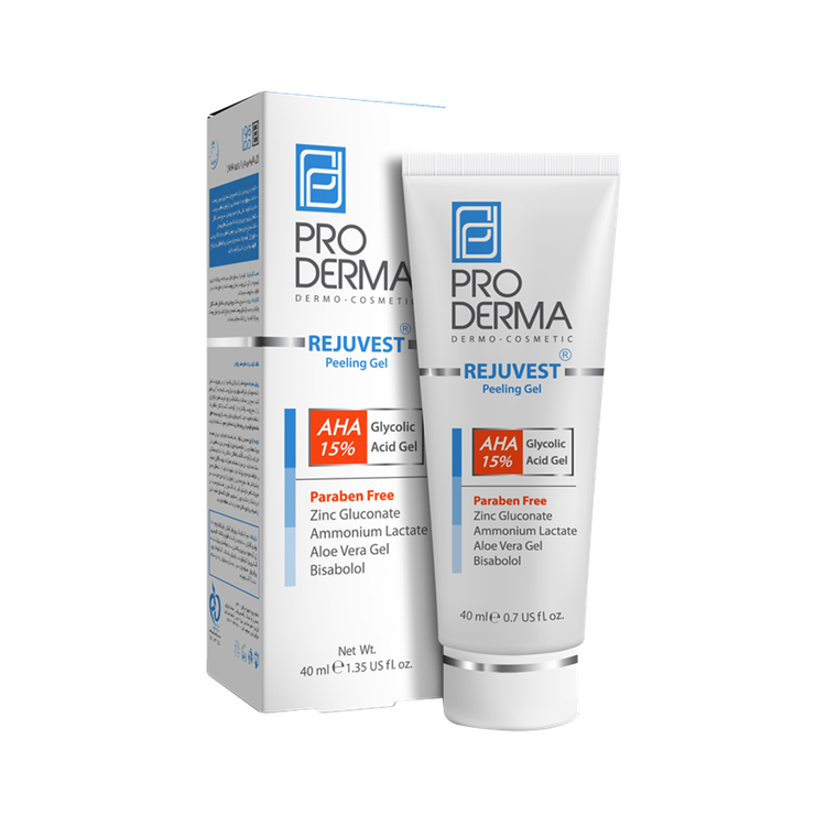 خرید اینترنتی ژل لایه بردار AHA 15 درصد پرودرما مناسب انواع پوست حجم ۴۰ میلی لیتر از چاوک آنلاین شاپ