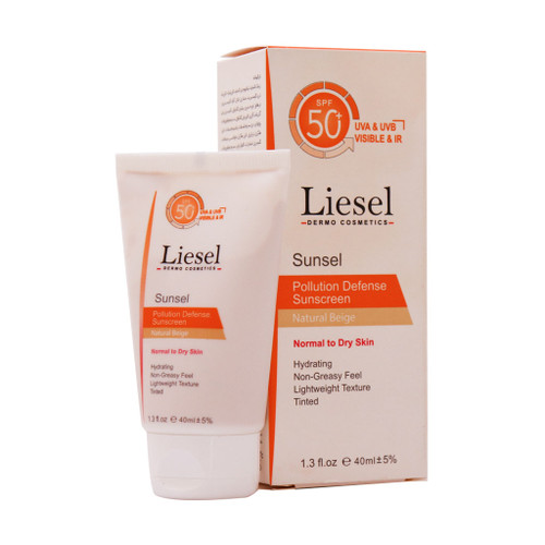 خرید اینترنتی کرم ضد آفتاب SPF50 رنگی مناسب پوست خشک لایسل حجم 40 میلی لیتر از چاوک آنلاین شاپ
