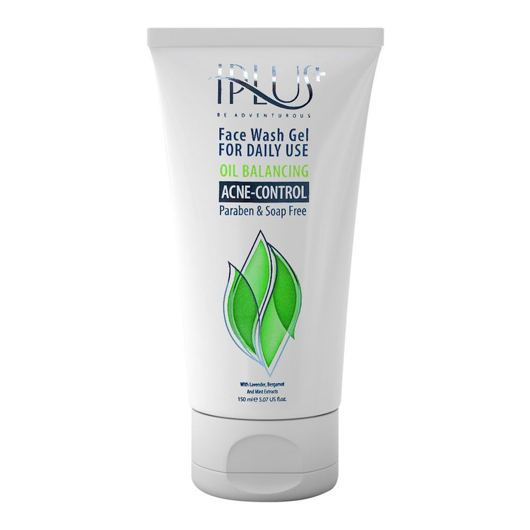 خرید اینترنتی ژل شستشوی صورت برای پوست های چرب و جوش دار آی پلاس حجم 150 میلی لیتر از چاوک آنلاین شاپ