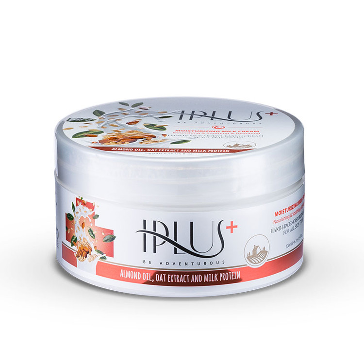 خرید اینترنتی کرم آبرسان کاسه ای روغن بادام و جوی دوسر آی پلاس حجم 200 میلی لیتر از چاوک آنلاین شاپ