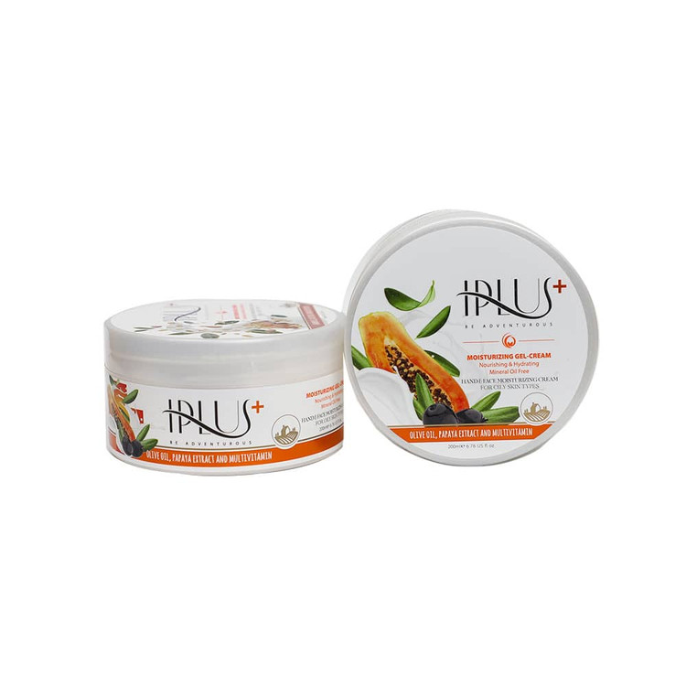 خرید اینترنتی کرم ژل مرطوب کننده کاسه ای روغن زیتون و پاپایا آی پلاس حجم 200 میلی لیتر از چاوک آنلاین شاپ