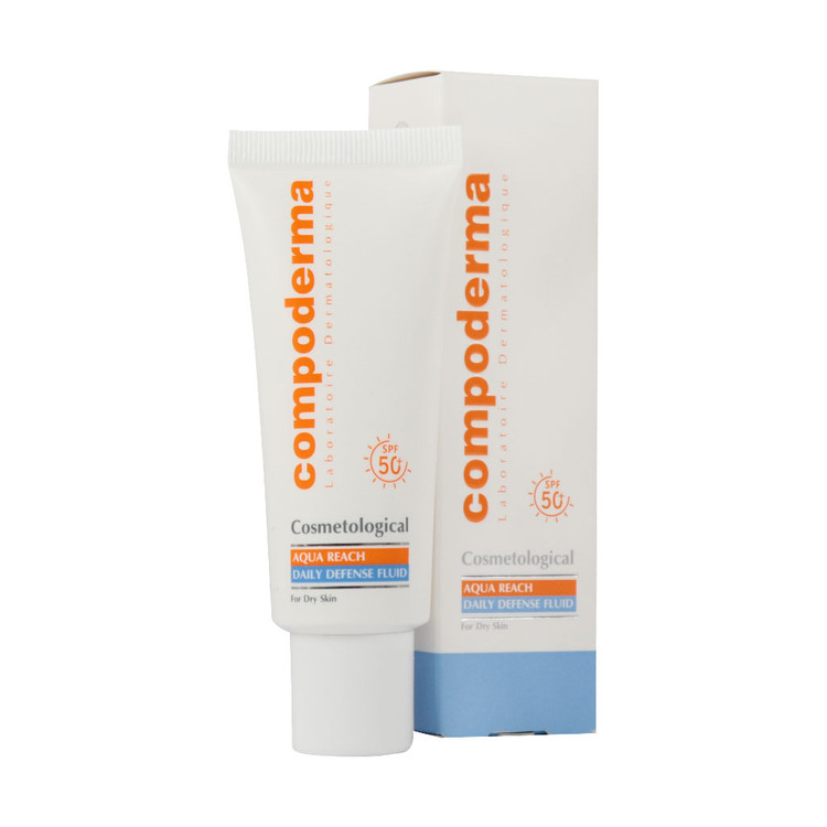 خرید اینترنتی کرم ضد آفتاب هیدراته SPF50 پوست خشک و خیلی خشک کامپودرما حجم 40 میلی لیتر از چاوک آنلاین شاپ