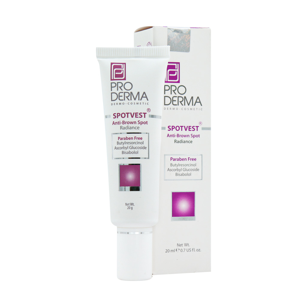 خرید اینترنتی کرم روشن کننده لک های پوست پرودرما حجم 20 میلی لیتر از چاوک آنلاین شاپ