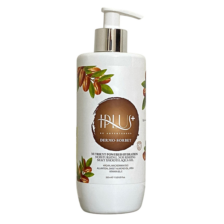 خرید اینترنتی ژل آبرسان و نرم کننده حاوی روغن ماکادمیا و آرگان آی پلاس حجم 350 میلی لیتر از چاوک آنلاین شاپ