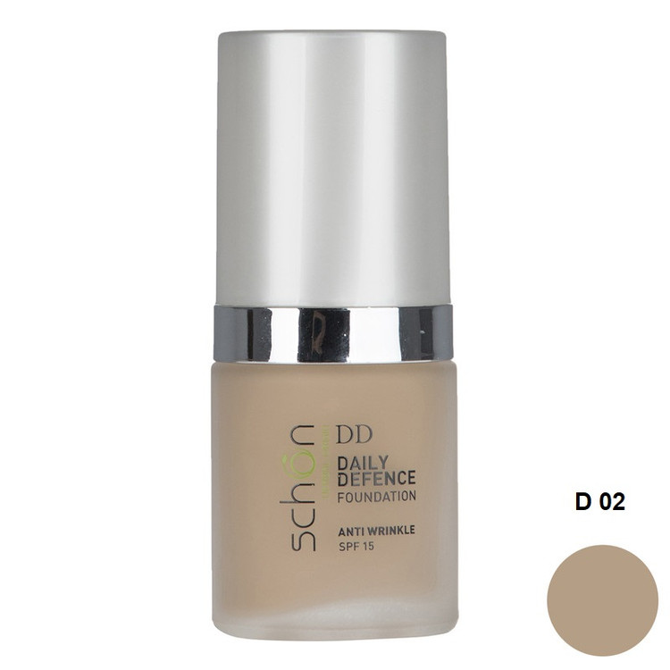 خرید اینترنتی کرم پودر دیلی دیفنس مدل D02 شون حجم 30 میلی لیتر از چاوک آنلاین شاپ