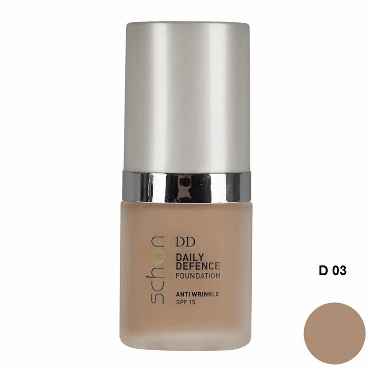 خرید اینترنتی کرم پودر دیلی دیفنس مدل D03 شون حجم 30 میلی لیتر از چاوک آنلاین شاپ