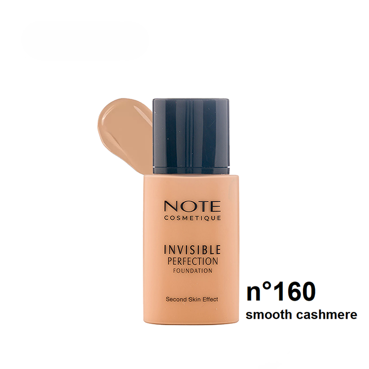 خرید اینترنتی کرم پودر فلوئیدی نوت رنگ 160 مدل Invisible Perfection حجم 35 میلی لیتر از چاوک آنلاین شاپ