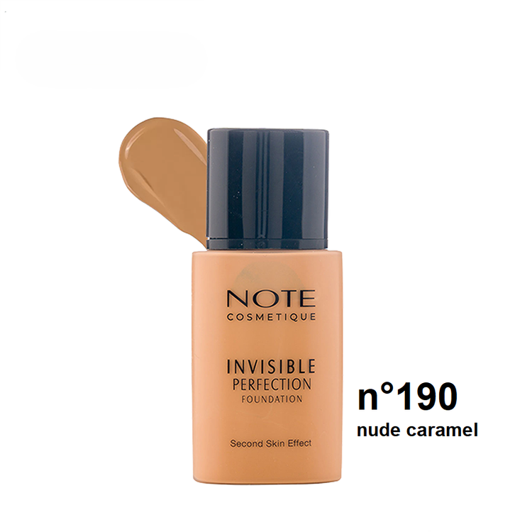خرید اینترنتی کرم پودر فلوئیدی نوت رنگ 190 مدل Invisible Perfection حجم 35 میلی لیتر از چاوک آنلاین شاپ