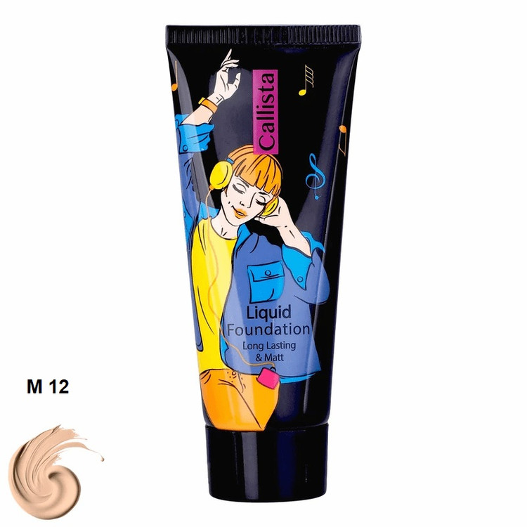 خرید اینترنتی کرم پودر تیوپی لانگ لستینگ و مات M12 کالیستا حجم 35 میلی لیتر از چاوک آنلاین شاپ