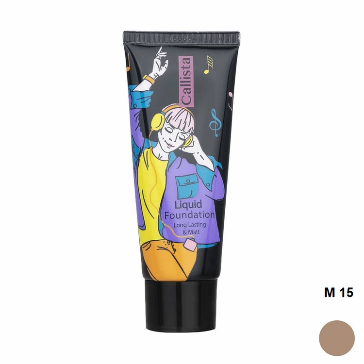 خرید اینترنتی کرم پودر تیوپی لانگ لستینگ و مات M15 کالیستا حجم 35 میلی لیتر از چاوک آنلاین شاپ